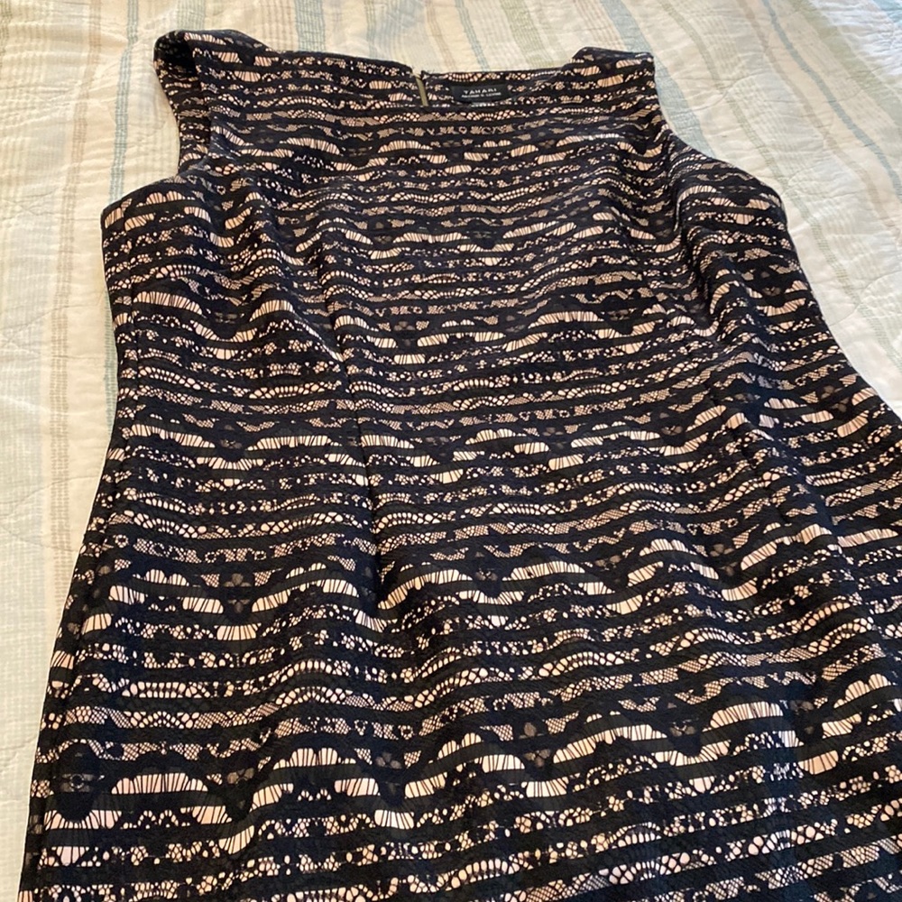 Tahari lace detailed dress